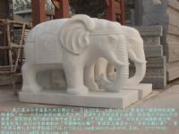汉白玉石象，石雕大象，盛世有象